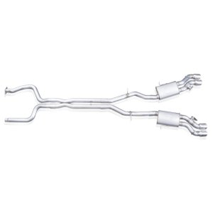 Cadillac CTS Performance Exhaust - Stainless Works - Catback System with Resonated X-Pipe and Dual-Mode Mufflers - `16-`19